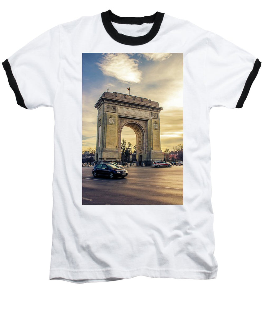 Triumphal Arch Bucharest - Baseball T-Shirt