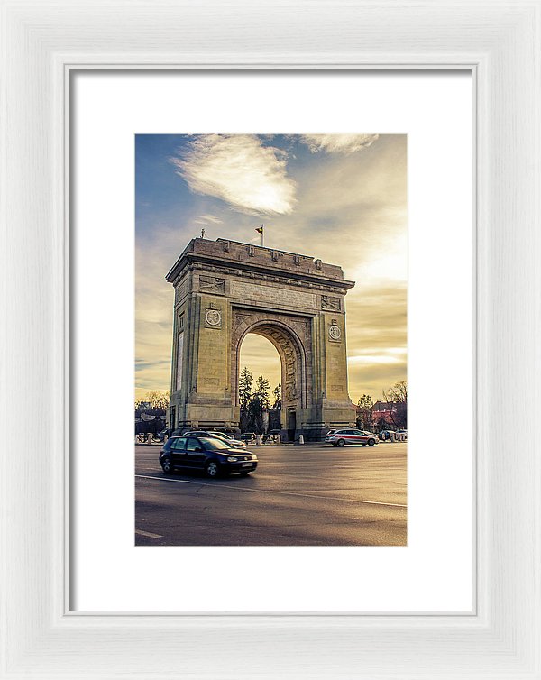 Triumphal Arch Bucharest - Framed Print