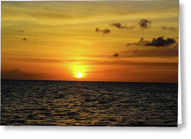 Tropical Sunset - Greeting Card