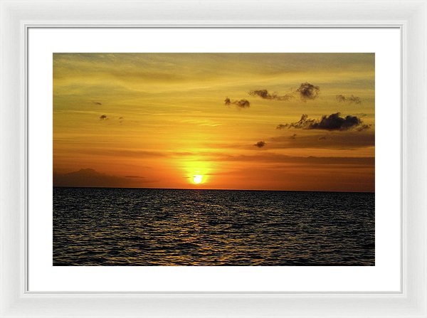 Tropical Sunset - Framed Print