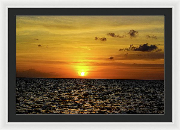 Tropical Sunset - Framed Print