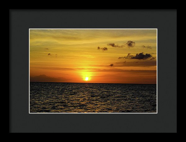 Tropical Sunset - Framed Print