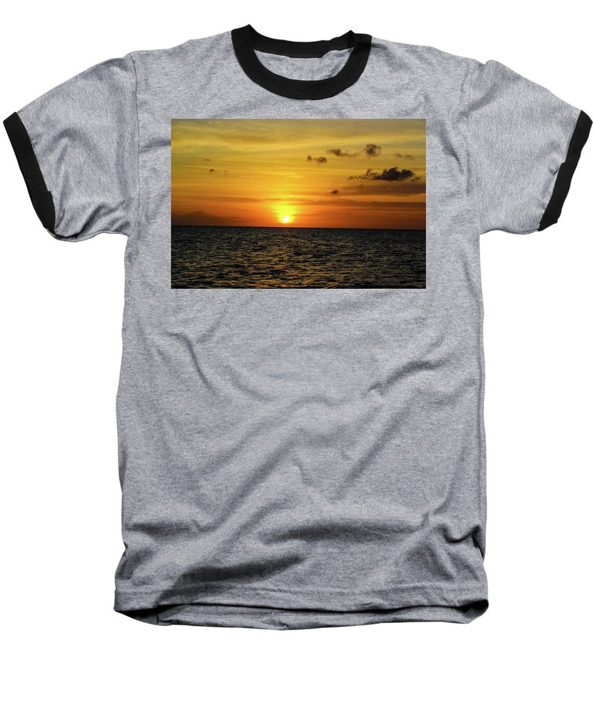 Tropical Sunset - Baseball T-Shirt