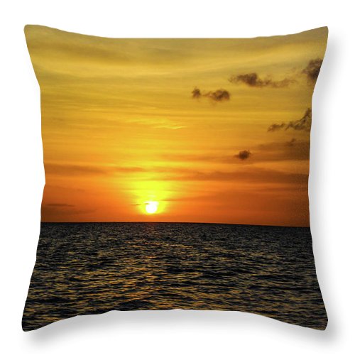 Tropical Sunset - Throw Pillow