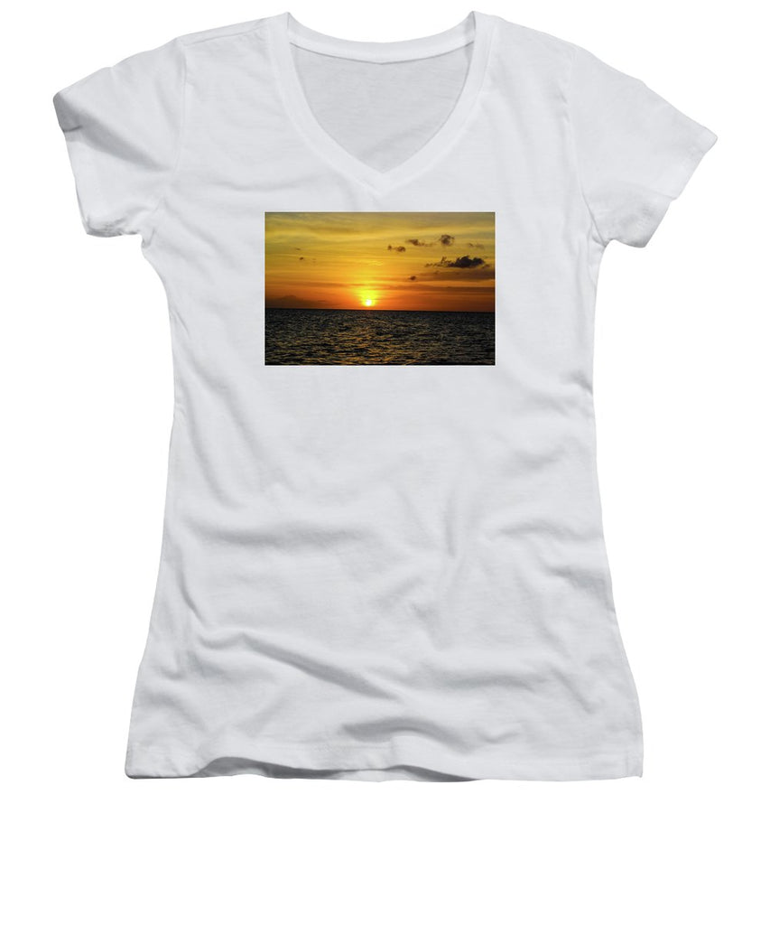 Tropical Sunset - Women's V-Neck