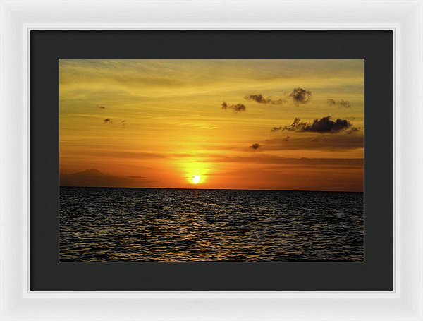 Tropical Sunset - Framed Print