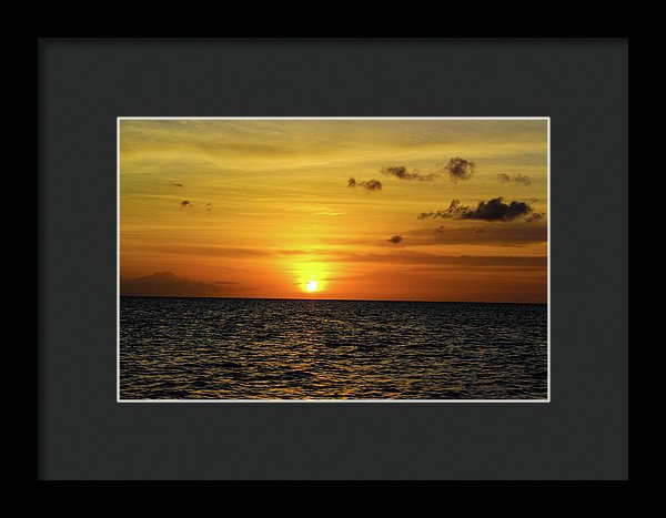 Tropical Sunset - Framed Print