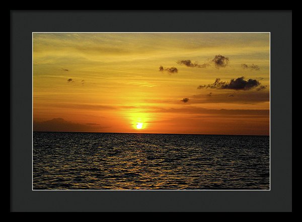 Tropical Sunset - Framed Print