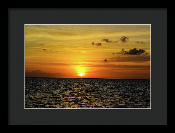 Tropical Sunset - Framed Print