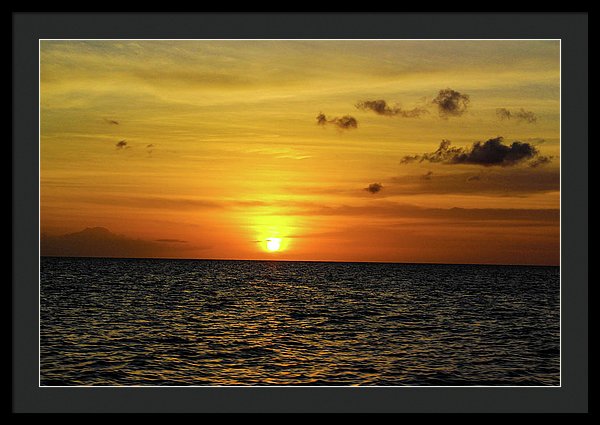 Tropical Sunset - Framed Print