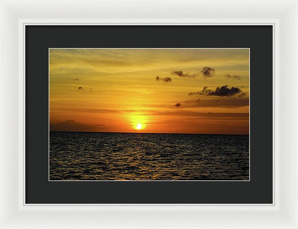 Tropical Sunset - Framed Print