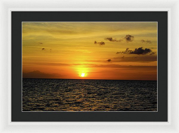 Tropical Sunset - Framed Print