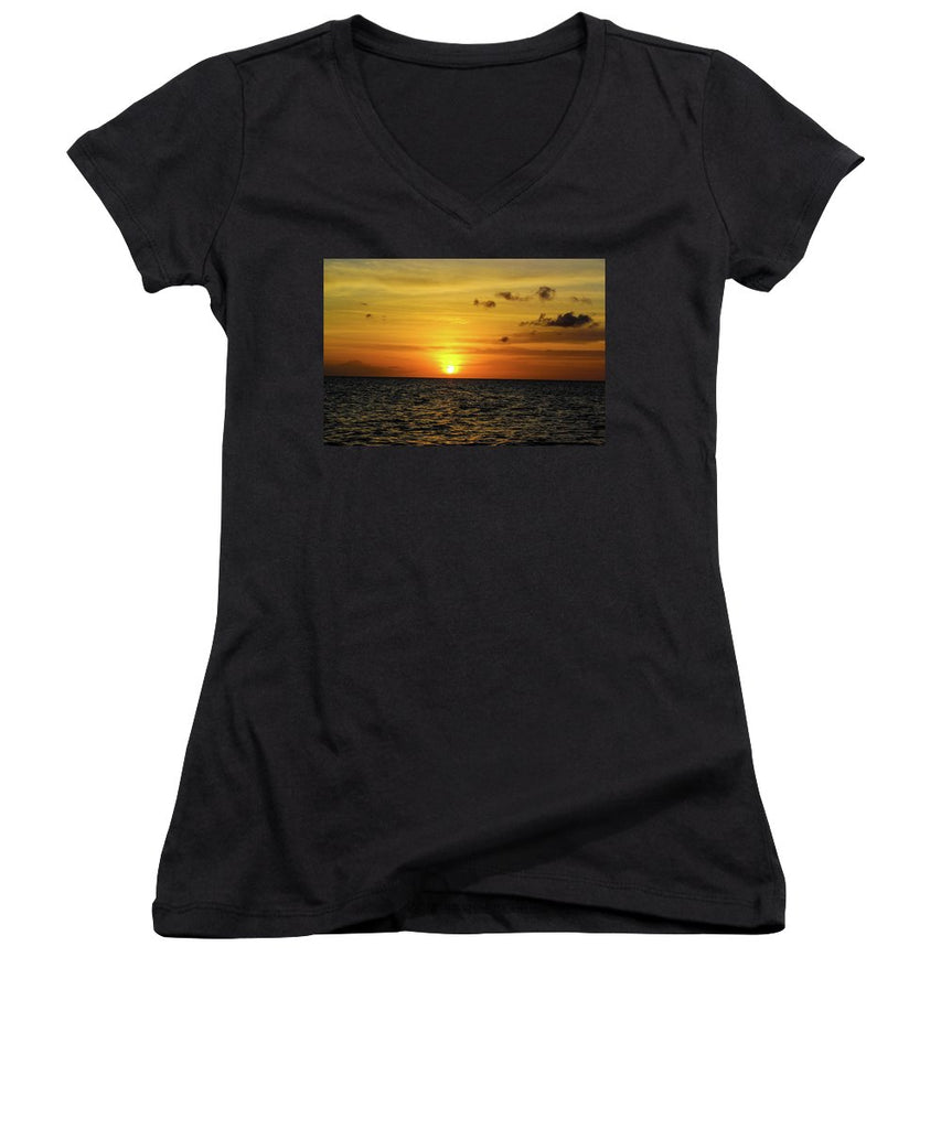 Tropical Sunset - Women's V-Neck