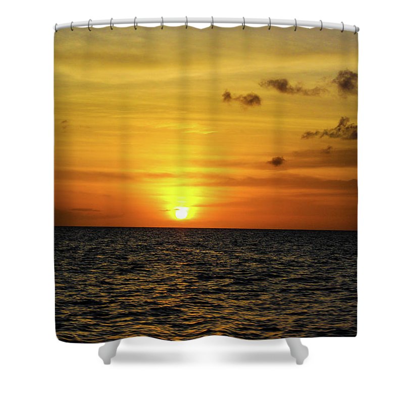 Tropical Sunset - Shower Curtain