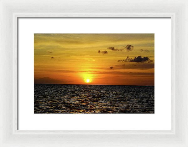 Tropical Sunset - Framed Print