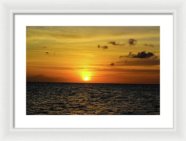 Tropical Sunset - Framed Print