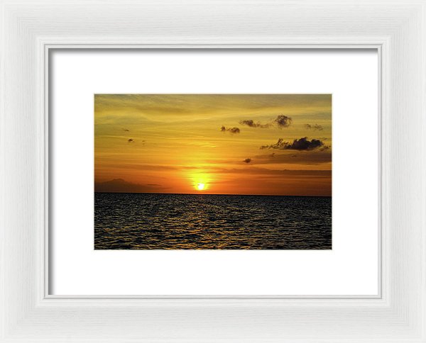 Tropical Sunset - Framed Print