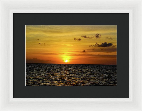 Tropical Sunset - Framed Print