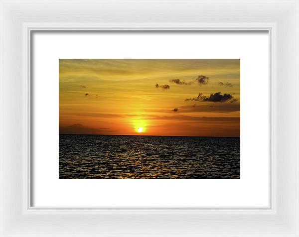 Tropical Sunset - Framed Print