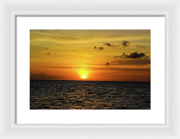 Tropical Sunset - Framed Print