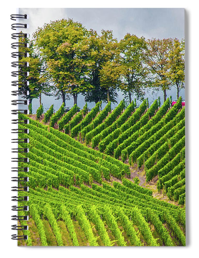 Vineyards In The Grand Duchy Of Luxembourg - Spiral Notebook