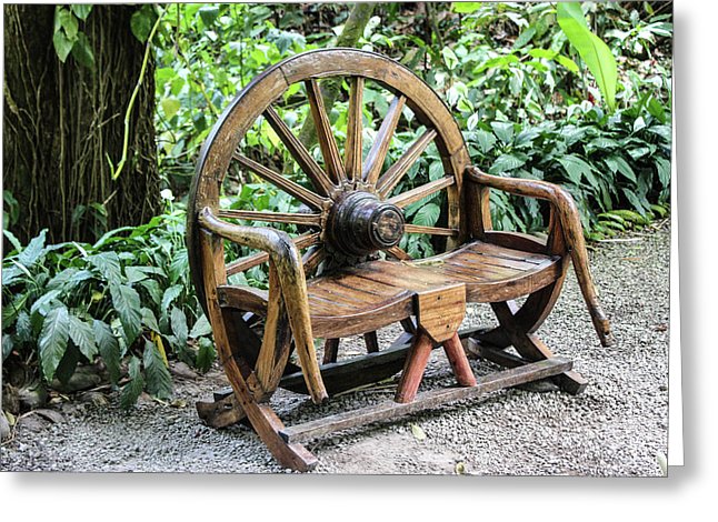 Wheel Bench - Greeting Card