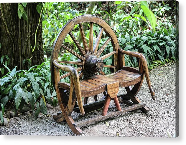 Wheel Bench - Acrylic Print