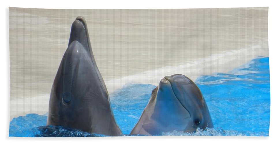 When Dolphins Dance - Beach Towel